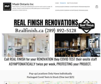 Maskontario.com(Mask Ontario Inc) Screenshot