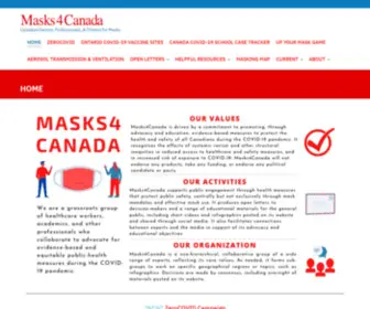 Masks4Canada.org(Canadian Doctors) Screenshot