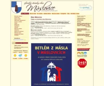 Maslovice.cz(Obec M) Screenshot