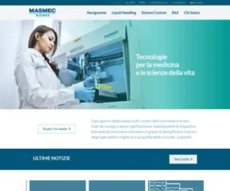 Masmecbiomed.com(Apparecchiature per il medicale e il biotech) Screenshot