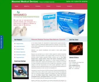 Masmed.in(Delhi Manufacturer and Supplier of Surgical Gloves India) Screenshot