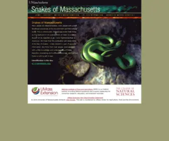 Masnakes.org(Snakes of Massachusetts) Screenshot