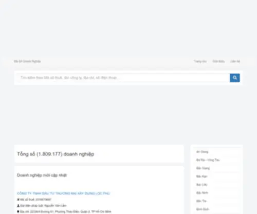 Masodoanhnghiep.vn(Mã Số Doanh Nghiệp) Screenshot