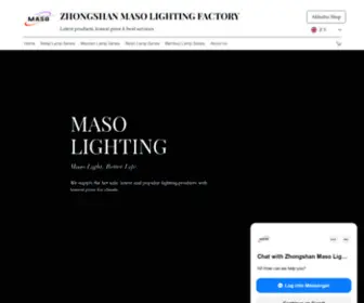 Masolighting.com(Zhongshan Maso Lighting Factory) Screenshot