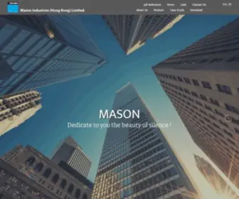 Mason-HK.com(Mason Industries (Hong Kong) Limited) Screenshot