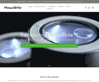 Masonbrite.com(An Airtight LED Magnification Jar that Gives You Options) Screenshot
