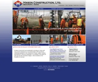 Masonconstruction.net(MASON CONSTRUCTION) Screenshot