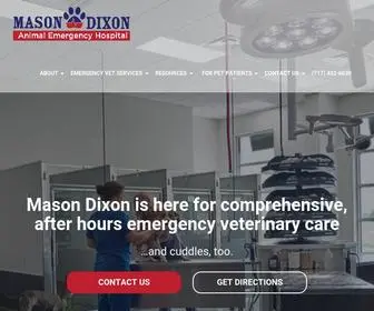 Masondixonveter.com(Pet emergencies happen. Mason Dixon’s Emergency Animal Hospital) Screenshot