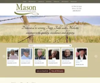 Masonfh.com(Mason Funeral Home & Cremation Services) Screenshot