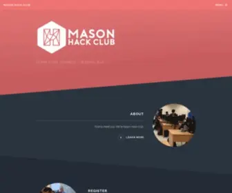 Masonhackclub.com(Mason Hack Club) Screenshot