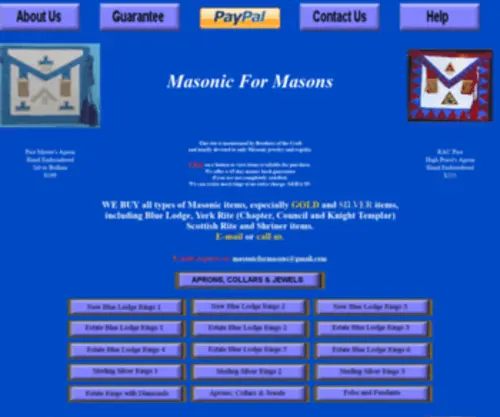 MasonicFormasons.com(Masonic For Masons) Screenshot