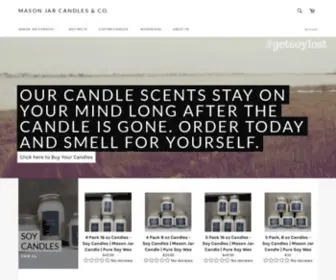 Masonjarcandlesco.com(Soy Wax Candles) Screenshot