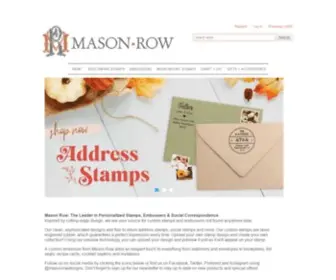 Masonrow.com(Mason Row Custom Stamps & Embossers) Screenshot
