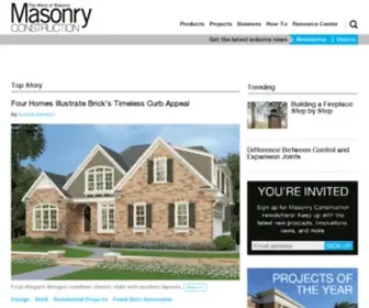 Masonryconstruction.com(Masonryconstruction) Screenshot