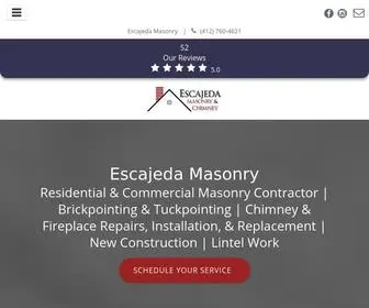 Masonrycontractorpittsburgh.com(Escajeda Masonry & Chimney) Screenshot