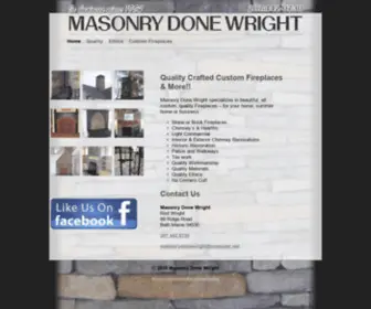 Masonrydonewright.com(Masonry Done Wright) Screenshot