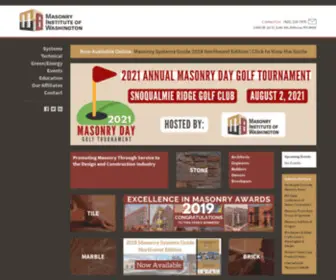 Masonryinstitute.com(Masonry Institute of Washington) Screenshot