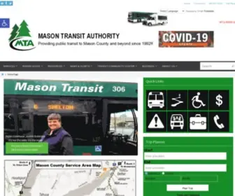 Masontransit.org(Providing public transit to Mason County and beyond since 1992) Screenshot