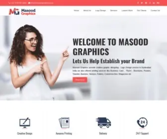 Masoodgraphics.com(Logo Designer) Screenshot