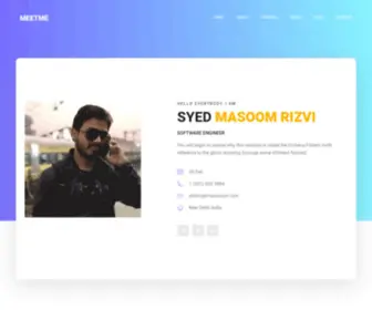 Masoomyf.com(Syed Masoom Rizvi Personal) Screenshot