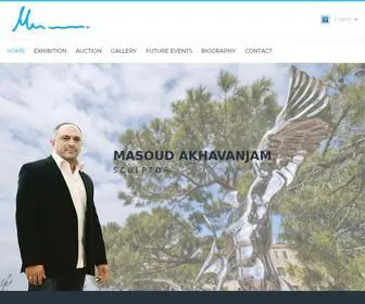 Masoudakhavanjam.com(Masoud Akhavan jam Official website) Screenshot