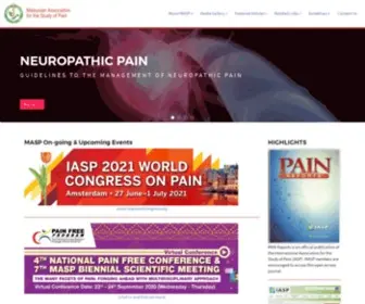 Masp.org.my(Malaysian Association for the Study of Pain (MASP)) Screenshot