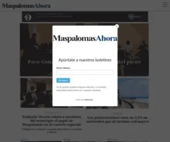 Maspalomasahora.com(Maspalomas Ahora) Screenshot