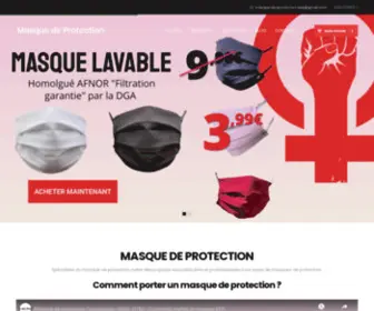 Masque-DE-Protection.com(Masque De Protection) Screenshot