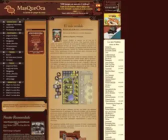 Masqueoca.es(Juegos de mesa MasQueOca.com) Screenshot
