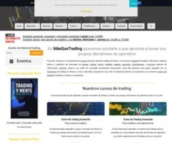 Masquetrading.com(Cursos de trading de futuros) Screenshot