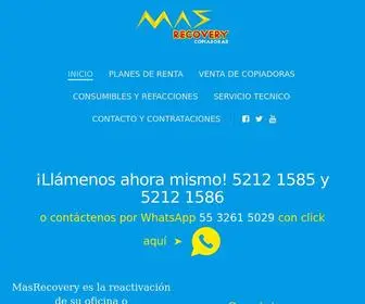 Masrecovery.com.mx(Mas recovery) Screenshot