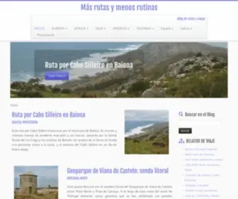Masrutasymenosrutinas.com(Más rutas y menos rutinas) Screenshot