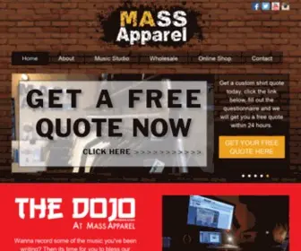 Mass-Apparel.com(Mass Apparel) Screenshot