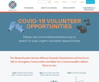 Mass-Service.org(Massachusetts Service Alliance) Screenshot