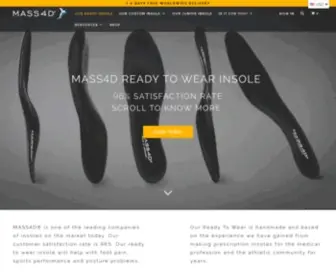 Mass4D.com(MASS4D® insole and foot orthotic) Screenshot