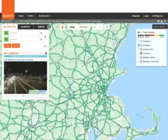 Mass511.com(Massachusetts Traffic) Screenshot