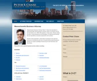 Massachusettsbusinesslawyer.com(Peter S. Chase) Screenshot