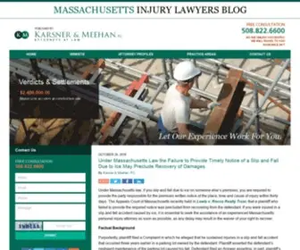 Massachusettsinjurylawyersblog.com(Published by Bristol County Injury Attorney) Screenshot