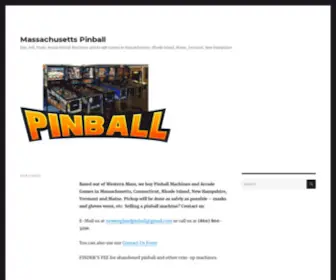 Massachusettspinball.com(Buy, Sell, Trade, Repair Pinball Machines and Arcade Games in Massachusetts, Rhode Island, Maine, Vermont, New Hampshire) Screenshot