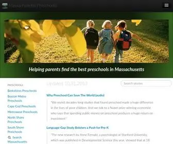 Massachusettspreschools.org(Massachusetts Preschools) Screenshot