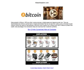 Massadoption.com(Click here for more info on the mass adoption of Bitcoin) Screenshot