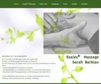 Massage-Uster.ch(Esalen Massage Uster Sarah Barblan) Screenshot