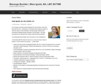 Massageboulder.com(Massageboulder) Screenshot