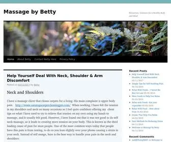 Massagebybetty.com(Massage by Betty) Screenshot