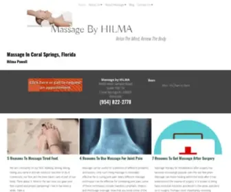 Massagebyhilma.com(Massage by HILMA) Screenshot