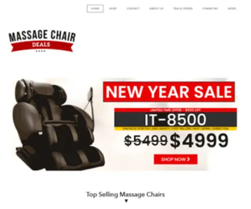 Massagechairshq.com(Massage Chairs) Screenshot