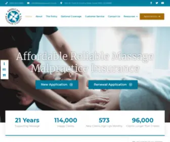 Massagecouncil.com(American Massage Council) Screenshot