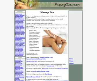 Massageden.com(A good massage) Screenshot