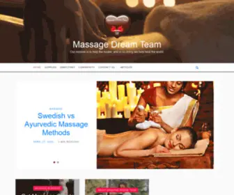 Massagedreamteam.com(Our mission) Screenshot