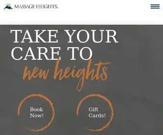 Massageheights.com(Massage Therapy) Screenshot